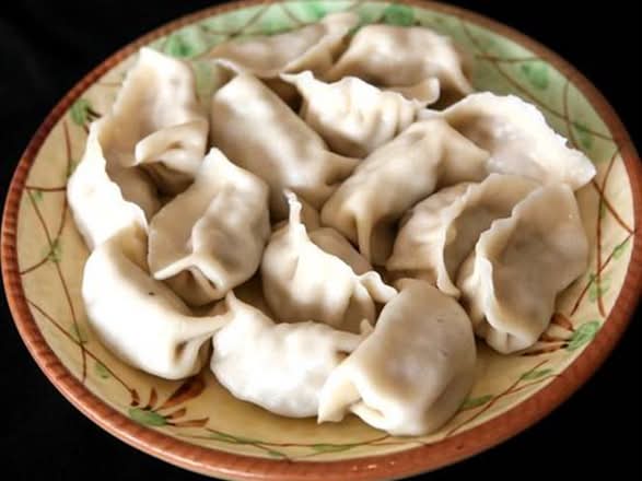 shrimp chicken crab meat dumplings(12)三鲜水饺